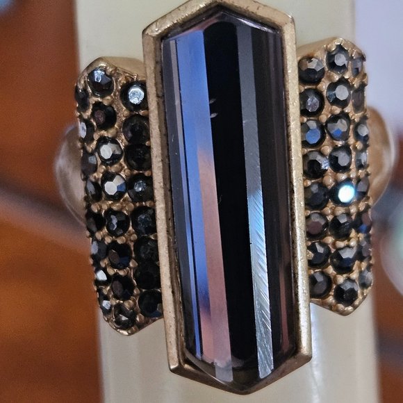 brushed gold ring - Picture 2 of 3